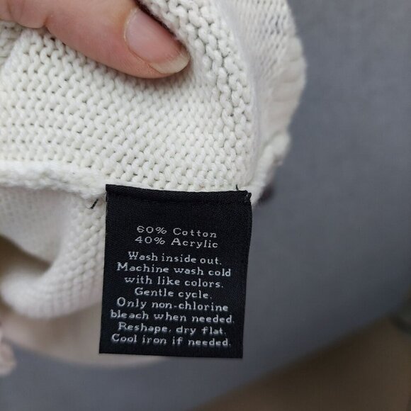 Rock & Republic Womens Tie-Dye Sweater L Large 60% Cotton 40% Acrylic Black & Wh - Picture 2 of 5